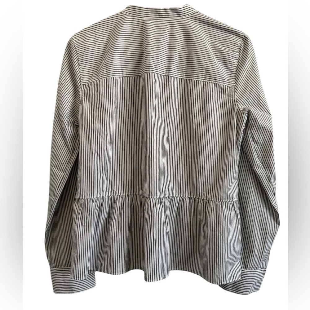 Madewell Lakeside Striped Peplum Blouse - Picture 7 of 15